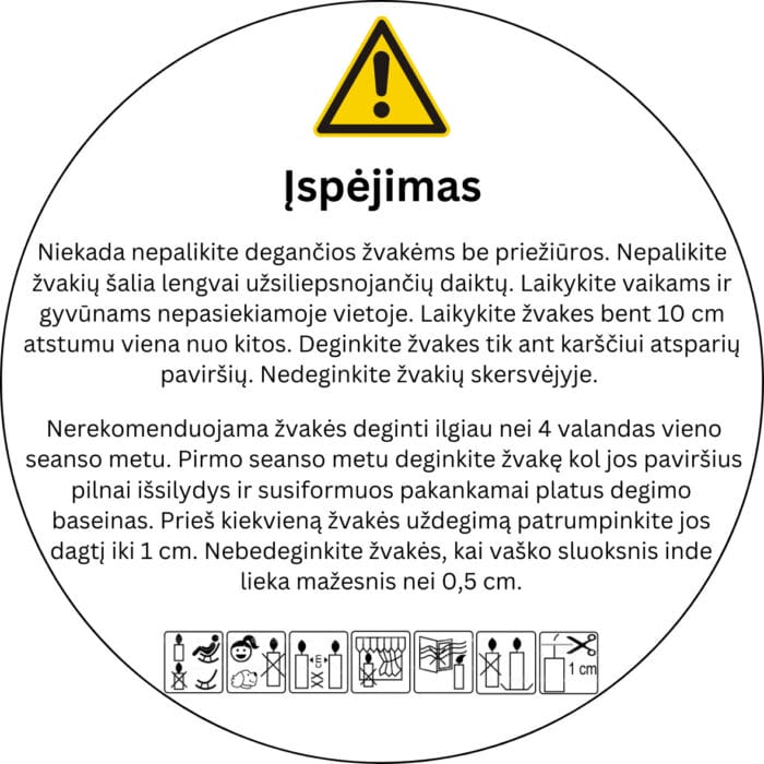 Etiketė žvakei