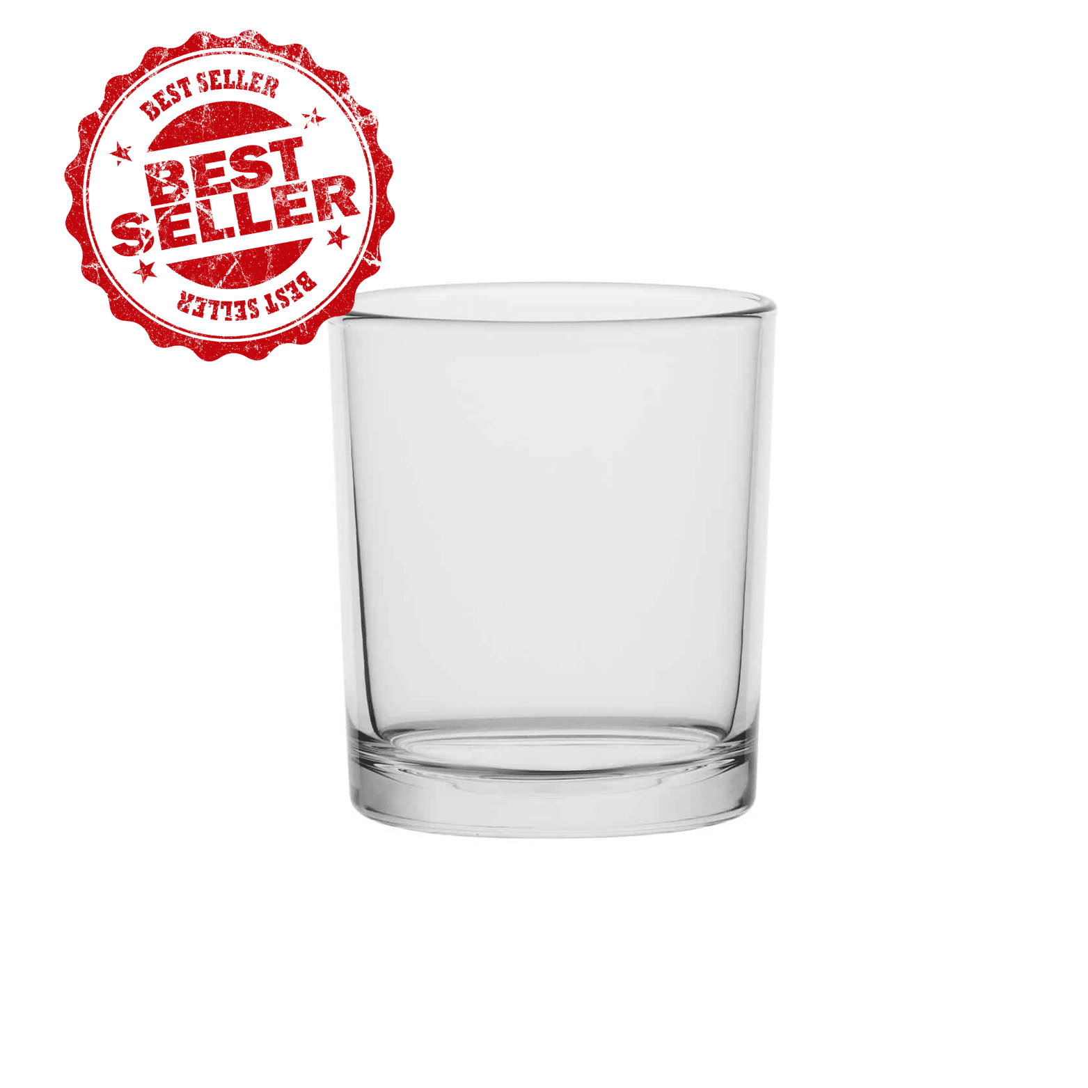 Skaidraus stiklo indelis zvakiu gamybai, Transparent glass candle container