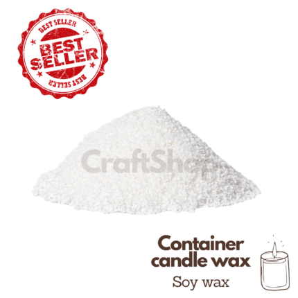 Natūralus sojų vaškas žvakėms induose (pagaminta EU)