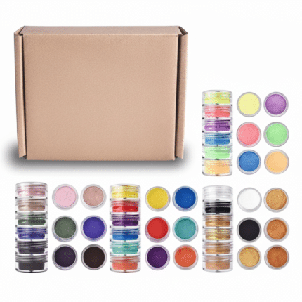 Mica perlų pigmentų rinkinys (24 spalvos)