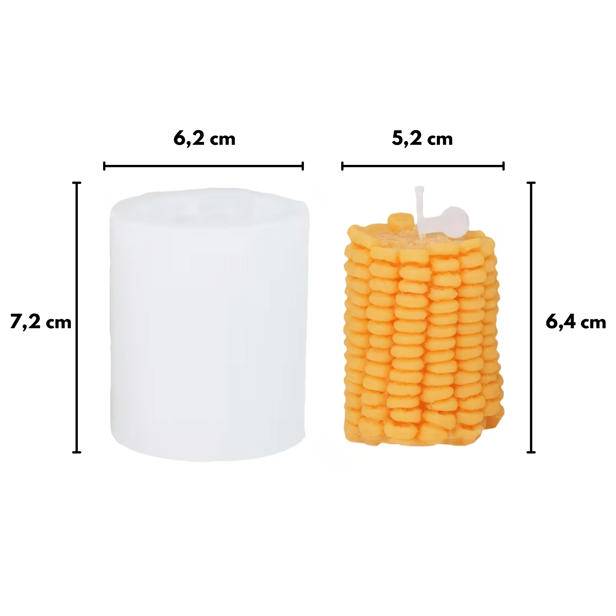 Silikonine forma zvakems Silicon candle mould Craftshop Craftershop1