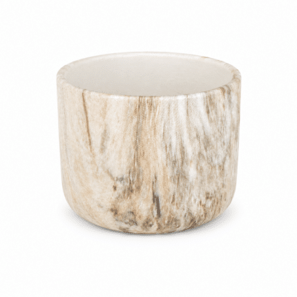 OUTLET: Akmens masės keramikos indas žvakėms OLIVE MARBLE, 250 ml