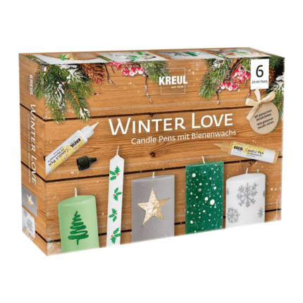 Žvakių dekoravimo rašiklių rinkinys KREUL Winter Love, 6 × 29 ml