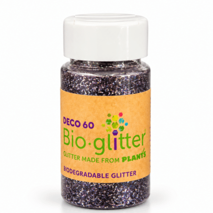 DECO 60 Bioglitter® SPARKLE – biologiškai skaidūs blizgučiai, DARK PURPLE 50 g