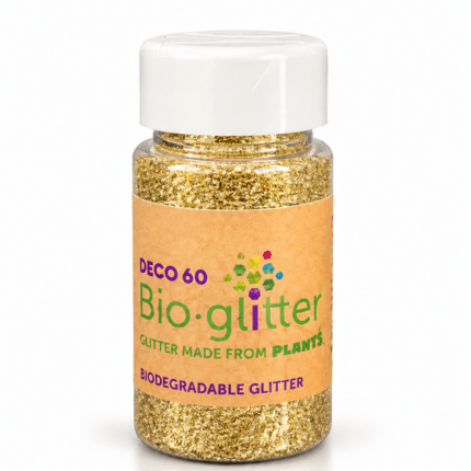 DECO 60 Bioglitter® SPARKLE – biologiškai skaidūs blizgučiai, SAHARA 50 g